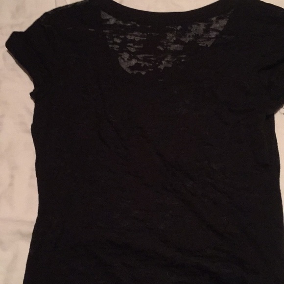 Guess black sheer button T-shirt - Picture 4 of 4